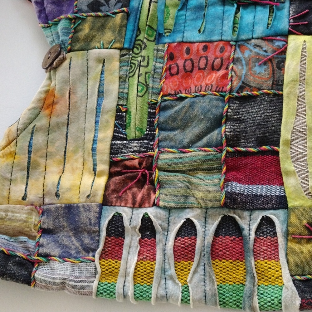 India Boutique Patchwork Multicolor Hobo Bag - image 5